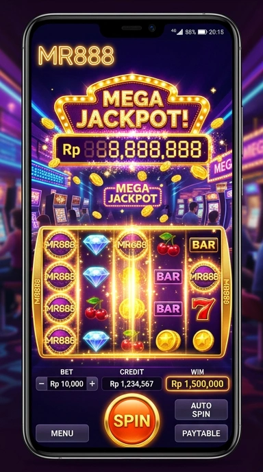 Screenshot mr888 menunjukkan proses unduh yang mudah dan cepat.